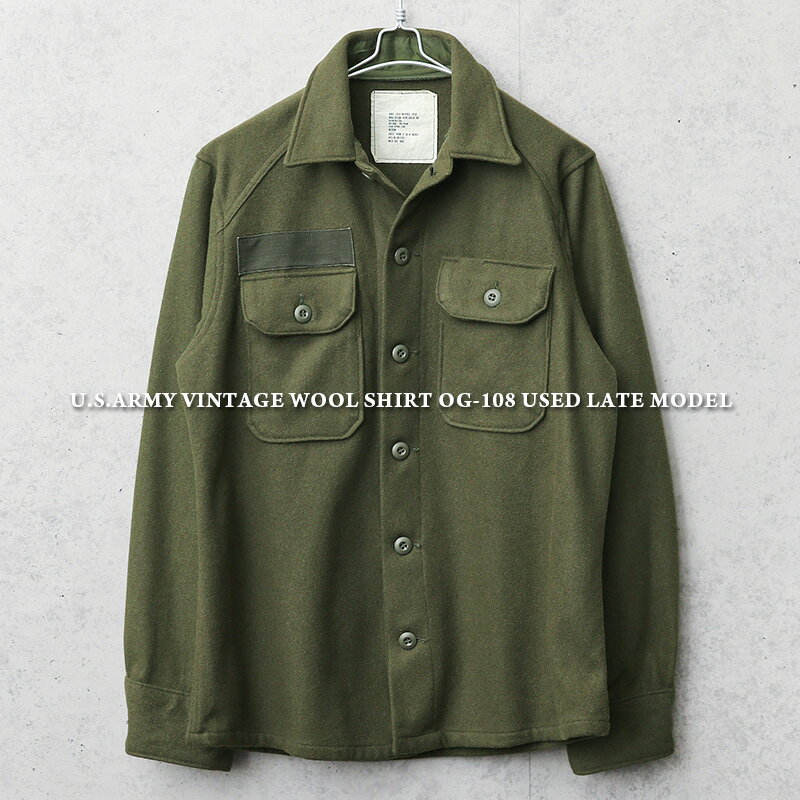 実物 USED 米軍 ヴィンテージ ウールシャツ OG-108 後期型【クーポン対象外】【I】|ミリタリーシャツ シャツジャケット ワークシャツ メンズ トップ...