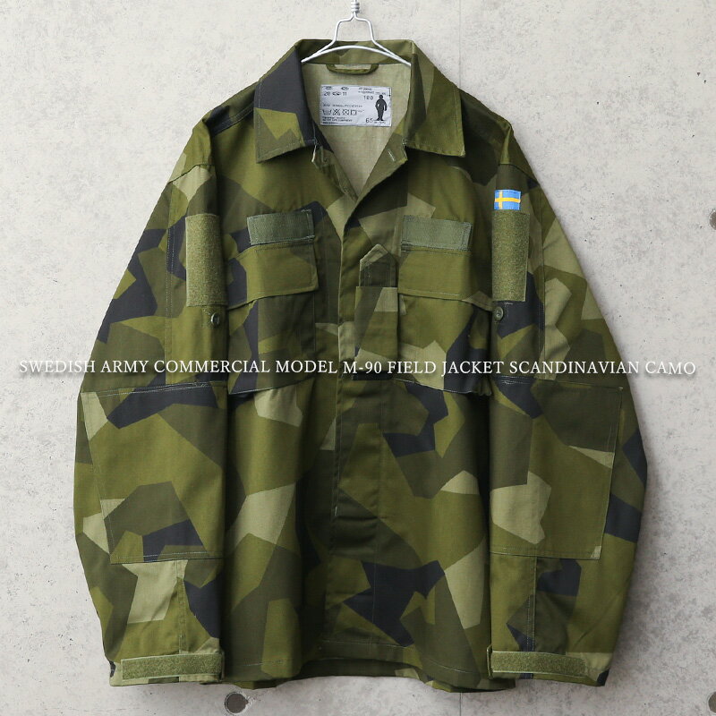 楽天ミリタリーWAIPER 楽天市場店新品 ALE社製 スウェーデン軍 COMMERCIAL MODEL M-90 フィールドジャケット M90パターン（スカンジナビアカモ）【クーポン対象外】【I】｜ミリタリージャケット メンズ アウター カジュアル アウトドア 大きいサイズ ゆったり 迷彩 M90
