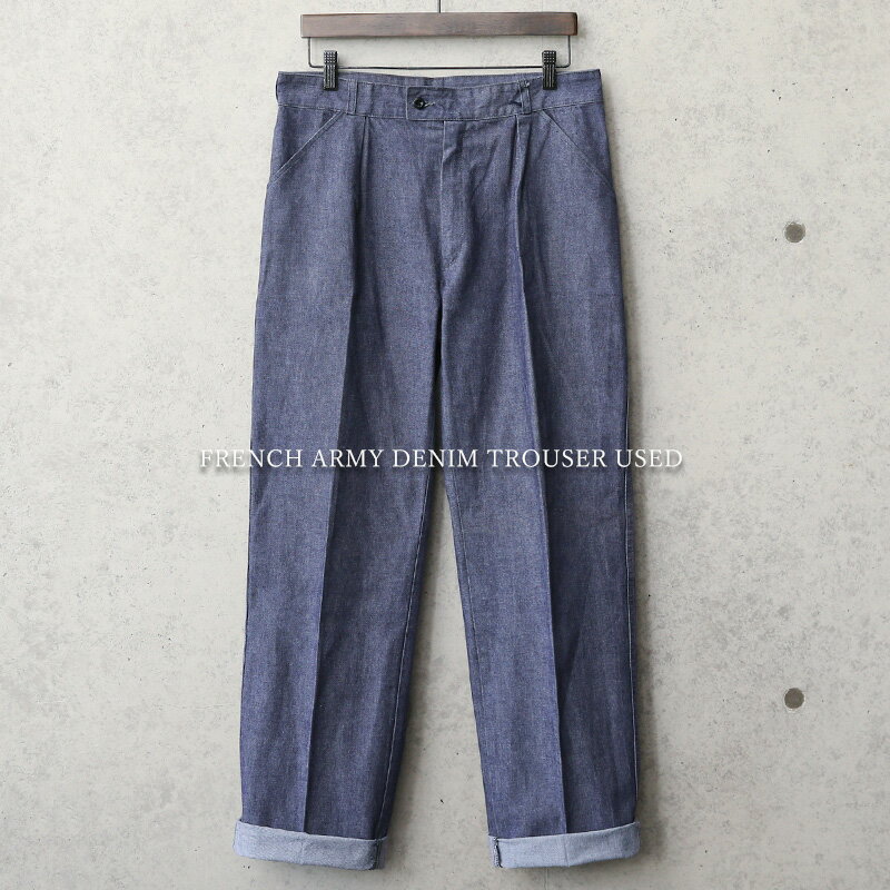 実物 新品 デッドストック イタリア軍 デニムワークパンツ