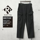 リジェクト 訳あり品 実物 USED イギリス軍 ROYAL NAVY COMBAT カーゴパンツ スラントポケット DEEP BLACK染め【クーポン対象外】【I】