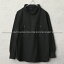 実物 USED ハンガリー軍 フランネル プルオーバー モックネックシャツ ラウンドタイプ BLACK染め【クー..