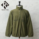リジェクト 訳あり品 実物 USED イタリア軍 1/4 ZIP フリース プルオーバー【クーポン対象外】【I】