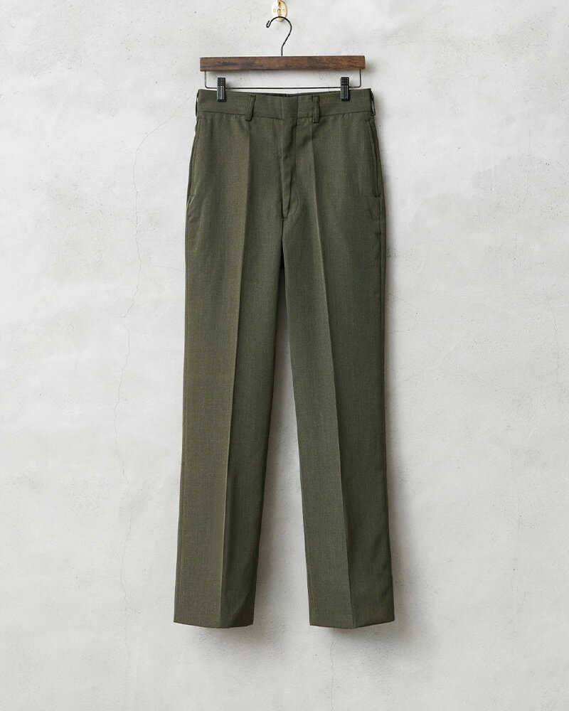 実物 新品 デッドストック 米軍 USMC GREEN SHADE SERVICE ドレス トラウザーズ【クーポン対象外】【I】｜スラックス ウールパンツ ミリタリーパンツ 軍パン 軍モノ 軍放出品 おしゃれ メンズ ボトムス 大きいサイズ オリーブ グリーン