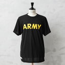 実物 USED 米軍 U.S.ARMY ブラック トレーニングTシャツ【クーポン対象外】【I】|メンズ トップス インナー クルーネック 半袖 速乾 ゆったり ...