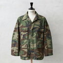 実物 USED 米軍 BDU WOODLAND CAMO ジャケット 前期型 ノンリップ【クーポン対象外】【I】|ミリタリージャケット フィールドジャケット メ...