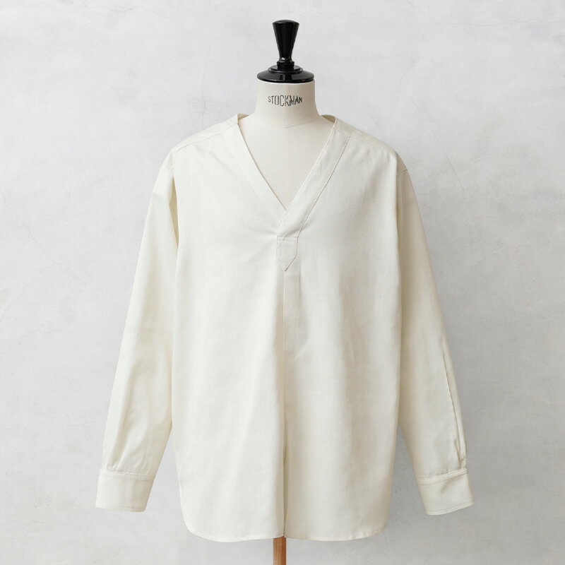 I.C.ORADEA社製 ルーマニア軍 スリーピングシャツ Vネック SHEER COTTON【クーポン対象外】【I】| ミリタリー トップス メンズ レディー...