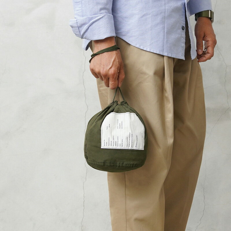 楽天ミリタリーWAIPER 楽天市場店実物 新品 デッドストック 米軍 パーソナル エフェクツ バッグ SMALL【クーポン対象外】【I】｜ミリタリー 巾着袋 ポーチ アメリカ軍 ロゴ ステンシル カーキ オリーブ 軍放出品 古着 ファッション おしゃれ