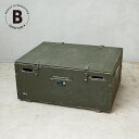 実物 USED スイス軍 ウッド ミリタリーボックス コンディションB【クーポン対象外】【個別送料】【I】|インテリア 家具 収納 ビンテージ カーキ 木製 大きいサイズ 無骨 アンティーク おしゃれ