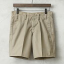 実物 新品 デッドストック イタリア軍 70’s AMI チノショートパンツ ボタンフライ コットン×ポリエステル【クーポン対象外】【I】|メンズ ショーツ ハーフパンツ 半ズボン 膝上 短め カジュアル タック 古着 ファッション おしゃれ
