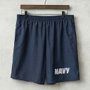 実物 新品 デッドストック 米軍 U.S.NAVY フィジカル トレーニングショーツ made by SOFFE【クーポン対象外】【I】｜メンズ ショートパンツ 半ズボン ハーフパンツ ロゴ ネイビー ランニング ジム 速乾 古着 ファッション おしゃれ