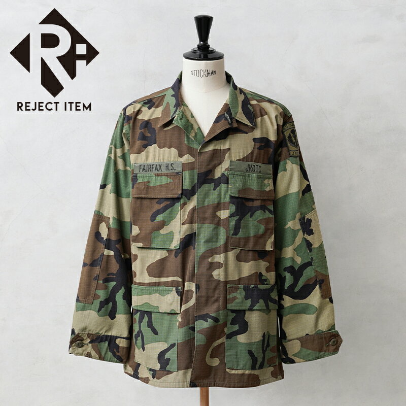 リジェクト 訳あり品 実物 USED 米軍 BDU WOODLAND CAMO ジャケット 後期型 リップストップ【クーポン対象外】【I】