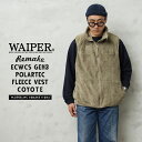 WAIPER.inc 実物 米軍 ECWCS Gen3 POLARTEC(ポーラテック)リメイク フリース ベスト COYOTE 日本製【G3VEST-C】【クーポン対象外】【I】|メンズ レディース ノースリーブ 保温 防寒 インナー アウトドア キャンプ ベージュ 古着 ファッション おしゃれ