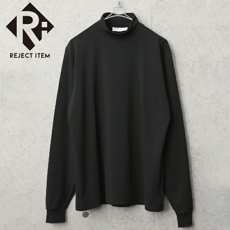 リジェクト 訳あり品 実物 USED MOCK TURTLENECK 長袖 アンダーシャツ BLACK【クーポン対象外】【I】
