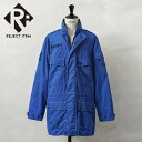リジェクト 訳あり品 実物 USED オランダ軍 CIVIL DEFENSE フィールドジャケット ROYAL BLUE【クーポン対象外】【I】