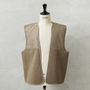 実物 新品 デッドストック オランダ軍 ヨーク切り替え ウールライナー ベスト ベージュ【クーポン対象外】【I】|ミリタリー メンズファッション ウールベスト 古着 レイヤード 重ね着 かわいい おしゃれ
