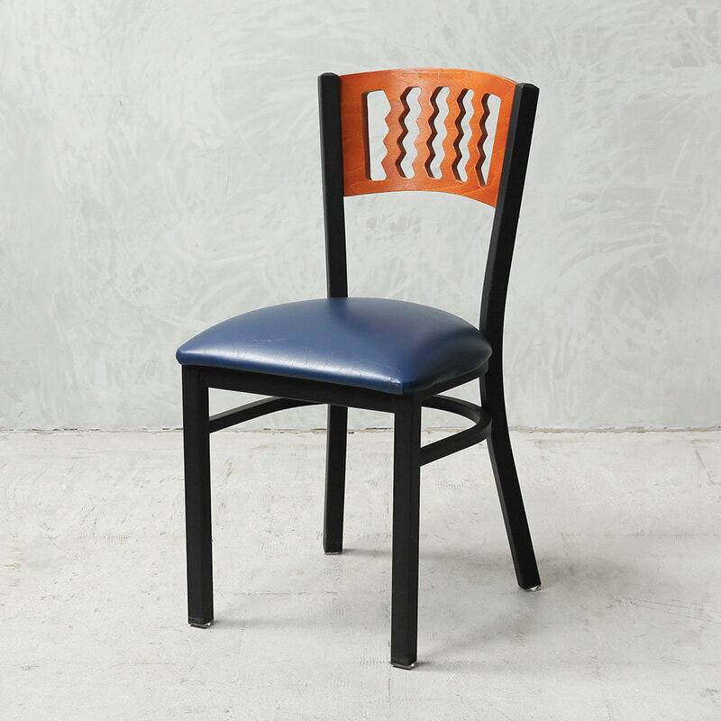 USED 米軍使用 ダイニングチェア BLUE MADE IN USA【クーポン対象外】【個別送料】【I】|ミリタリー アンティーク 家具 椅子 イス 木製 ア...