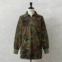 MIL-TEC ミルテック ドイツ軍 フレクターカモ 1/4 ZIP シャツ / フレックカモ フレックターン【クーポン対象外】【I】|メンズ トップス プルオーバー ハーフジップ インナー 迷彩 カモ柄 総柄 アウトドア キャンプ おしゃれ