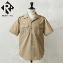 リジェクト 訳あり品 実物 USED 米軍 70~80’s ショートスリーブ チノシャツ TAN445【クーポン対象外】【I】