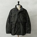 実物 USED 米軍 M-65 フィールドジャケット WOODLAND CAMO BLACK染め【クーポン対象外】【I】|M65 ウッドランドカモ ブラック染め...