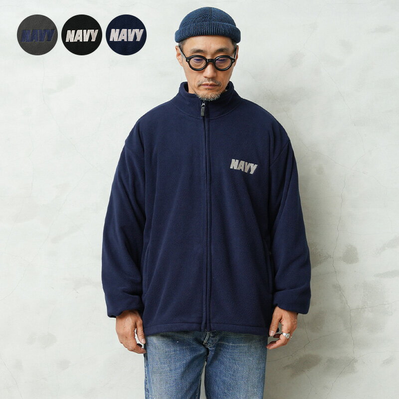 USNAのフリース ジャケット NAVYプリント USNA-025！ USNA（アメリカ海軍兵学校）オフィシャルライセンス フリース ジャケット NAVYプリント USNA-025【クーポン対象外】【T】