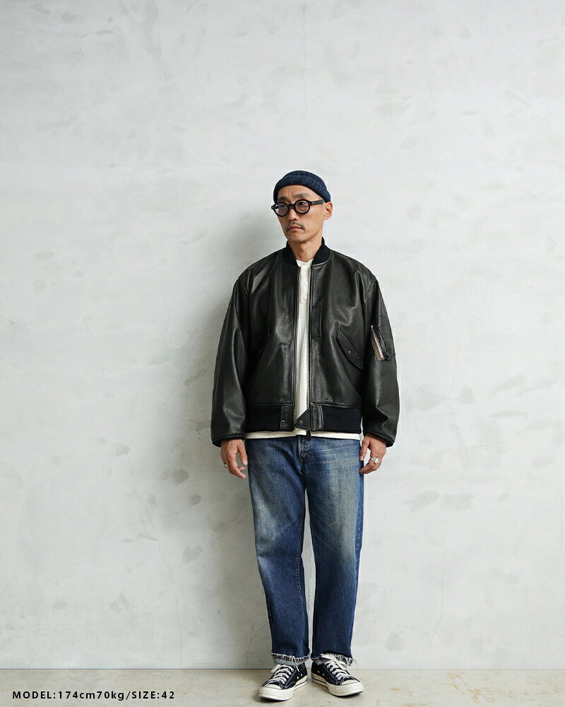 【最短即日発送】Y'2 LEATHER ワイツーレザー WAIPER別注 ステアオイル レザージャケット TYPE U.S.AIRFORCE L-2 FLIGHT MADE IN JAPAN【クーポン対象外】【T】 wip03-10113917 ミリタリーWAIPER 楽天市場店 サンプル画像2