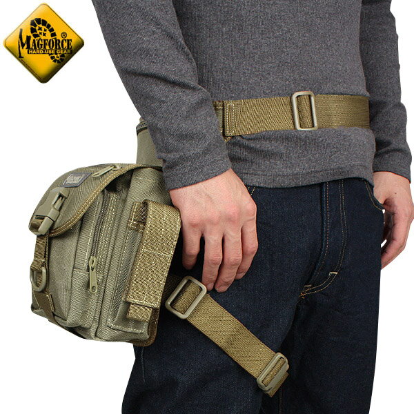 クーポンで最大15%OFF★MAGFORCE マグフォース MF-0401 Thermite Waistpack TAN ショルダーバッグ＆レッグストラップで足に固定も可能【T】