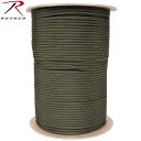 クーポンで最大15%OFF★ROTHCO ロスコ 550LB パラシュートコード 600フィート OD【550LB. TYPE lll 600】アウトドア、サバ...