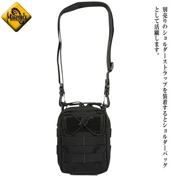 【店内20%OFFセール開催中】MAGFORCE マグフォース MF-0226 Tool Bag 5×7 Black 工具などが効率良く収納可能 別売りショルダーストラップを使用すれば ショルダーバッグとしても使用が可能