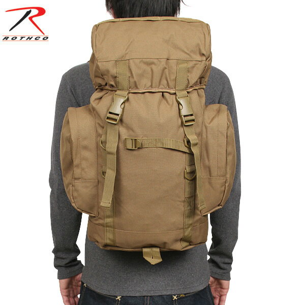 【18%OFFクーポン対象！】ROTHCO ロスコ 25L タクティカルバッグパック COYOTE BROWN 【2748】 25Lと使いやすい容量で とてもファッション性の高いリュック この値段でこのクオリティーはお買い得です《WIP03》