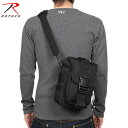 クーポンで最大18%OFF★ROTHCO ロスコ FLEXIPACK M.O.L.L.E. TACTICAL ショルダーバッグ BLACK【8320】3通りのキャリングスタイルが 可能なショルダーバッグ 程よい大きさが普段使いに丁度良い《WIP03》【T】