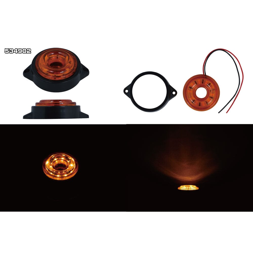 ジェットイノウエ LED サイドマーカー丸型 24V車用 LEDサイドマーカーランプ 丸型 534902