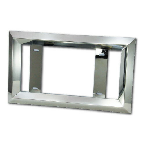 ジェットイノウエ 余白隠しナンバープレート枠 25角パイプおこし 中型 501122