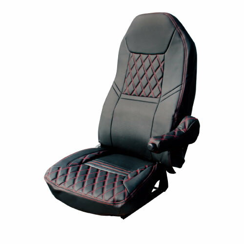 ジェットイノウエ シートカバーCOMBI 大型スーパーグレート用 ブラック/赤糸 595339