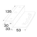 ジェットイノウエ 車高灯ランプ取付ステー Z型 135×30×33×53 502932