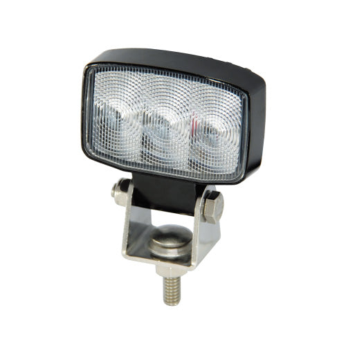 ライセンス認証LEDを使用したワークライトノイズ対策済み。トラック以外の農機具やトラクター等にも使用可能。40x61.5mmの超コンパクトサイズ。●定格作動電圧(V) DC10〜36 ●電球の種類 LED ●仕様 防塵/IP6、防水/IP7 ●適合 12V・24V共用 ●材質 (本体)アルミダイキャスト、(ステー)ステンレス ●寸法(mm) 40×61.5×33 ●定格 DC12V時/約0.8A、DC24V時/0.4A ●定格電圧(V) DC10〜36 ●定格出力(W) 約10 ●光源 LED ●色温度(K) 6500 ●LED使用数(個) 3