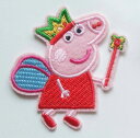 ワッペン24/魔法使いのPEPPA PIG /タテ67mmxヨコ67mm 送料無料