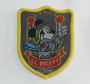 ディズニーワッペン/S.C.Mickey/タテ63mmxヨコ50mm 送料無料