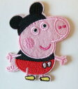 ワッペン5/PEPPA PIG天道虫/タテ70mmxヨコ62mm 送料無料