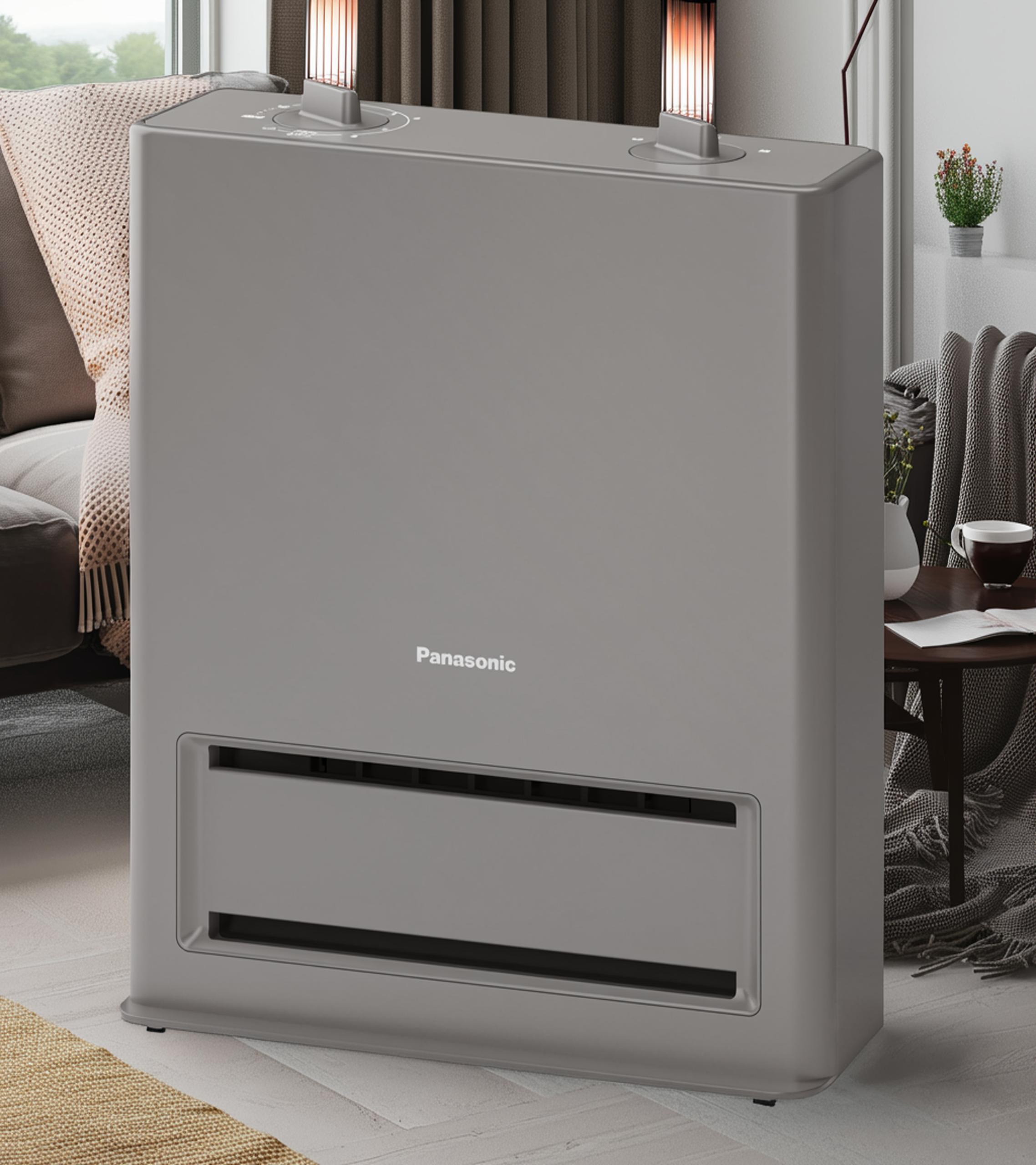 パナソニック セラミックファンヒーター 小型 防滴仕様 切タイマー付 チャコール DS-FAS1200-H セラミック ファンヒーター コ...