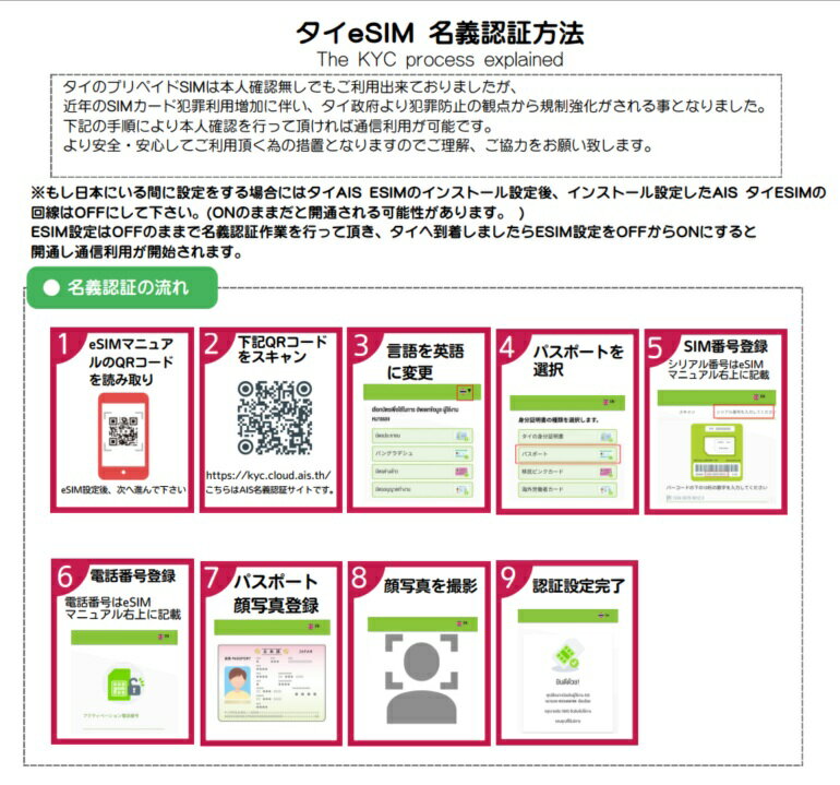 ���ڥ���eSIM�ۥ���AIS ���Ѵ���7���� �ǡ����̿� �Ȥ����� / �����ץ�ڥ���SIM /����ESIM eSIM esim / ��esim�ΰ١�ʪ��SIM��ȯ���Ϥ���ޤ��󡣥��� SIM �����ץ�ڥ���SIM