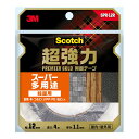 両面テープ スコッチ 超強力両面テープ プレミアゴールド スーパー多用途 粗面用 幅12mm×長さ4m×厚み1.1mm SPR-12R 3M 両面テープ 超強力...