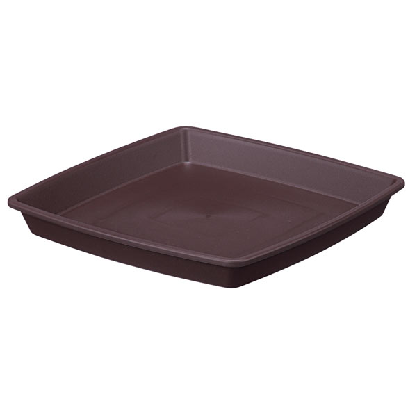 クラフトスクエアの鉢底より流れ出た土や泥により、お庭やベランダのコンクリートやタイル、室内の床などを汚さないように設置できます。材質/ポリプロピレン資源の有効利用や環境汚染防止のため、リサイクル原料を使用しています。リサイクル原料の性質上、商品カラーが多少異なる場合がございます。サイズ250×250×30mmスタッキングサイズ5.5mm検索ワード：鉢皿 プラスチック 受け皿ソーサー 室内 茶