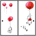 襖紙 くまのプーさん 赤い風船 幅92cm×長さ182cm 2枚組 アサヒペン ふすま紙 ふすま 襖張り替え 襖紙 おしゃれ 水で貼れる プーさん グッズ キャラクター襖紙