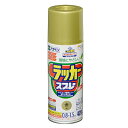 環境にやさしいシリコン変性により優れた耐久性金・銀は合成樹脂塗料超速乾タイプ多用途ノントルエン・ノンキシレン・ノンフロン安全ガス抜きキャップ付きパターン変更ノズル（だ円吹き）特長●日光や雨に強く、美しいツヤに仕上がるアクリルラッカースプレーです。●ノントルエン・ノンキシレンタイプ●有害なフロン、鉛化合物は一切使用していません。●使用後容易に且つ安全に廃棄できるガス抜きキャップ付きです。用途●機械器具・電気器具・家具・自転車などの屋内外の鉄製品・木製品適した場所：屋内外用標準塗り回数：2回塗り光沢：ツヤあり塗膜の仕上がり：不透明（下地を隠す）規格：420ml塗り面積（2回塗り）：0.8〜1.5平方メートル（タタミ0.5〜0.9枚分）乾燥時間夏期／20〜30分　冬期／40〜60分塗り重ね時間の目安1回で仕上げずに乾燥させてから2回目を塗装してください塗料タイプ：アクリル樹脂塗料（アクリル樹脂を主成分とする塗料。耐候性、耐アルカリ性に優れる。）用具の手入れ：使い終えた用具は、塗料が乾かないうちにラッカーうすめ液で洗ってください下地処理など■塗る面のゴミ、油分、ホコリ、ワックスをとります■塗料がついて困る周囲はあらかじめマスキングテープや養生シートで覆います■取り扱い中は、必要に応じてマスクや保護メガネ、手袋などを使用してください検索ワード：塗料 塗装 家具 鉄 木 工作 機械 速乾 耐久 つやあり