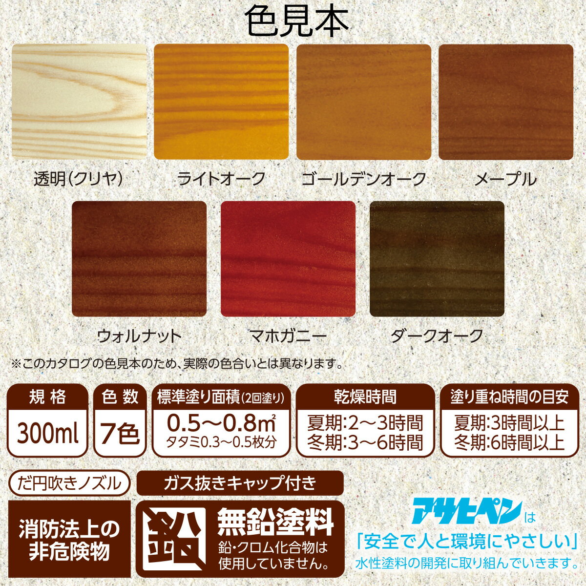 ニス スプレー 水性ニススプレー 300ml ×6本 マホガニー アサヒペン 水性ニス フロ...