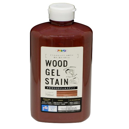 水性WOOD ジェルステイン 700ml マホガニー アサヒペン 水性塗料