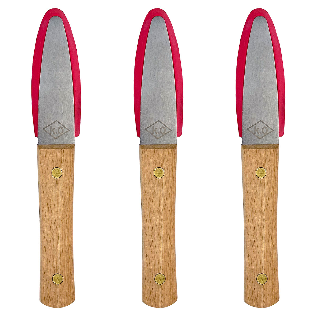 乐天商城 - コーキング 仕上げヘラ 円熟 本体＋合成ゴム ピンク 7mm KO-EHP ×3個 ハンディ・クラウン 尾崎亀商店 プロ仕様 下地 サッシ廻り 入隅 金物取合 M