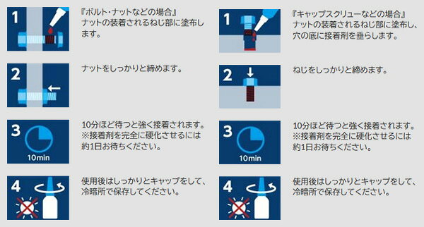 接着剤 ロックタイト 243 ねじロック 中強度タイプ 10ml LNR-243 ヘンケルジャパン ネジロック剤 金属 ねじ ゆるみ止め 金属ねじ専用 取り外し可能 M6 2