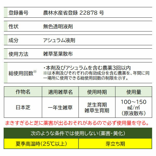 除草剤 HUPL アージラン AL 5L ハイポネックス 芝生 除草剤 強力 芝用除草剤 芝 雑草 退治 日本芝用除草剤 ゴルフ場除草 雑草防除 除草剤