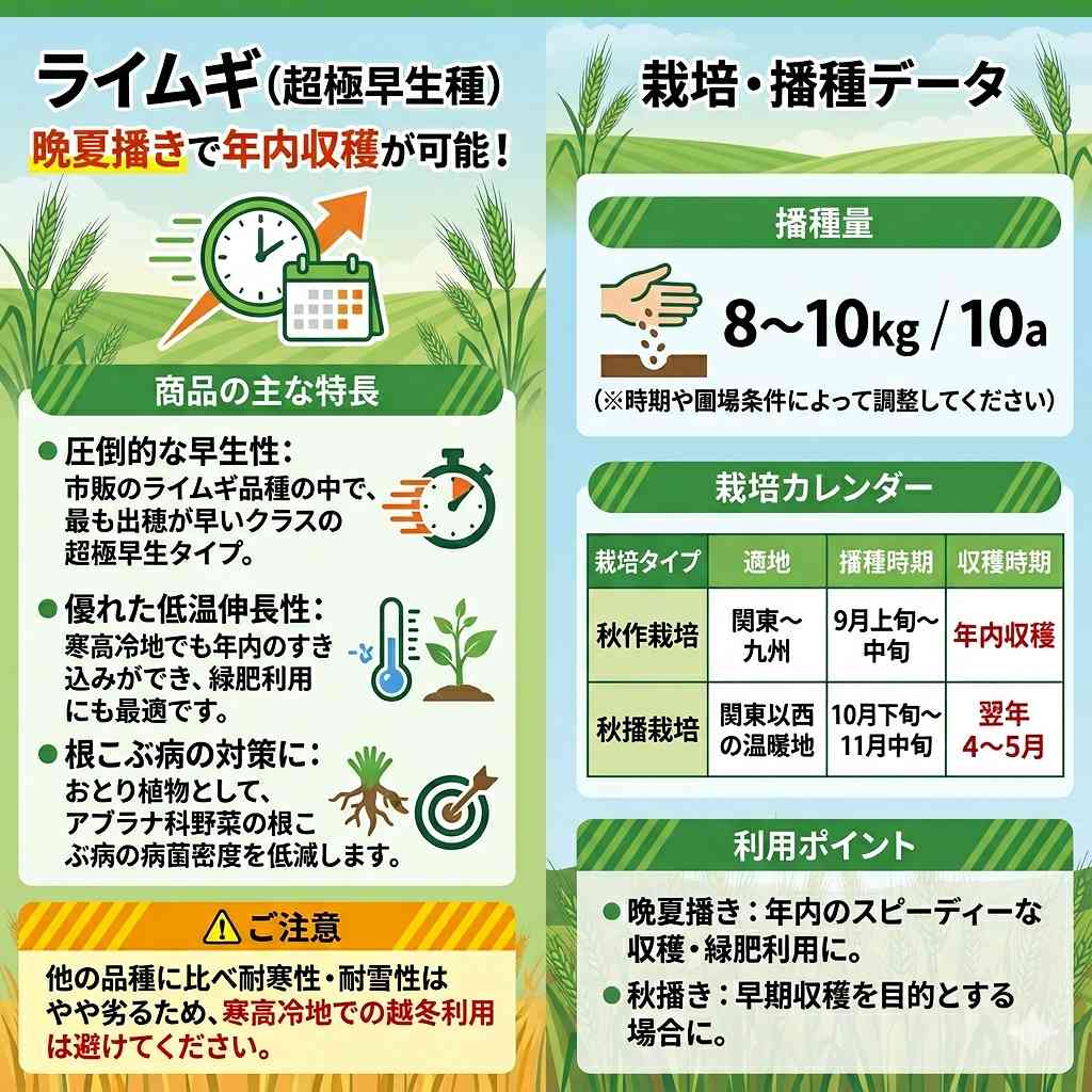 ライムギ ダッシュ 10kg (1kg×10袋) カネコ種苗 緑肥ライ麦 緑肥 ライ麦 緑肥 種 ...